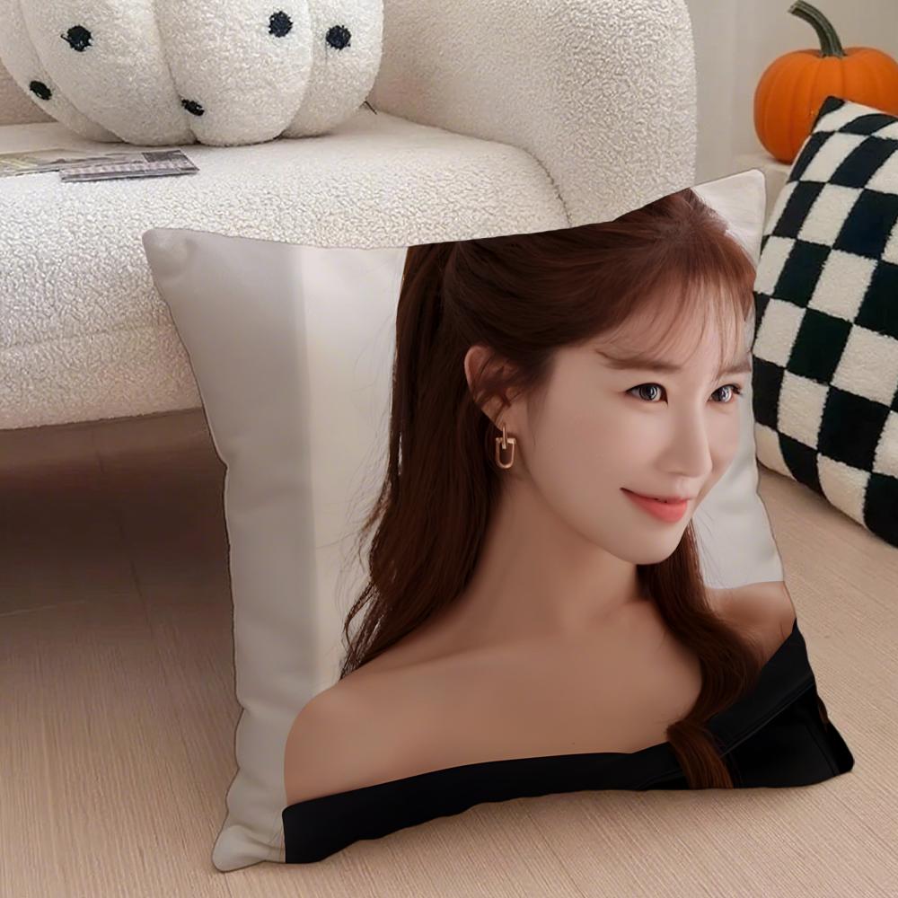 Actor Sweet YYoo Inna Cushion Cover Throw Pillow Cover Hidden Button Durable Polyester Chair Cushion