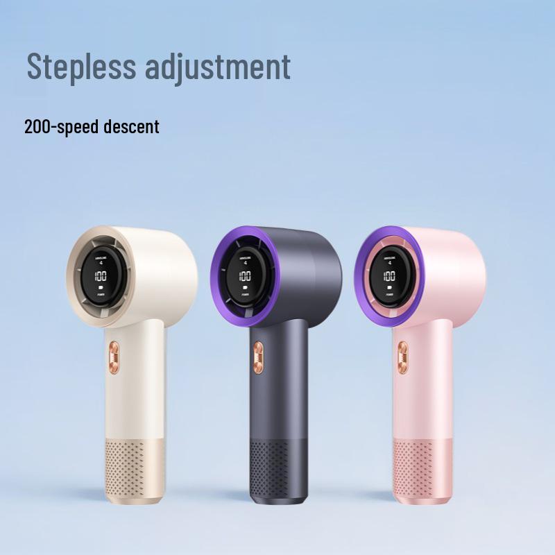

High-Speed Handheld Mini Fan with USB Charging and 199-Speed Brushless Turbine Display 68 x 66 x 176 mm