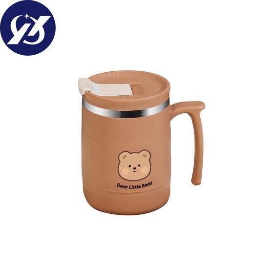 Yousheng 500ML Water Cup Large Capacity Good Sealing Heat Insulation Stainless Steel Highly Pigmented Insulation Coffee Mug Daily Use