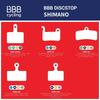 BBB Disc Brake Pads, Disc Stop, BBS-54, Compatible with Shimano
