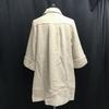 Adam Et Rop Angora A-Line Coat Women's M Beige Lined 3/4 Sleeve(USED)