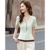 Women's V-Neck Color Block T-Shirt