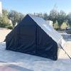 Windproof & Rainproof Inflatable Camping Tent, 6.3 Sq Ft, Black Oxford Cloth