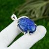 925 Silver Oval Lapis Lazuli Gemstone September Birth Unique New Pendant Jewelry