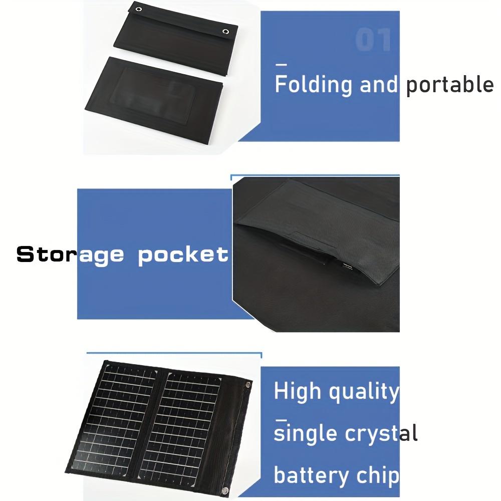 30W Portable Solar Panel, Foldable Solar Panel Battery Charger, for Portable Power Station Generators, iPads, Laptops, USB Ports and DC Outputs