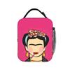 Borsa Pranzo Messicana Artista Frida Per Unisex Stampa Lunch Box Borsa Frigo Picnic Retrò Borsa Termica Tote Portatile Oxford