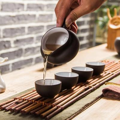 Xícara de chá Gongdao de barro roxo Xícara de chá Gongfu Bule de café para chá em uma xícara Chaleira de barro Yixing Bule de chá oriental marroquino