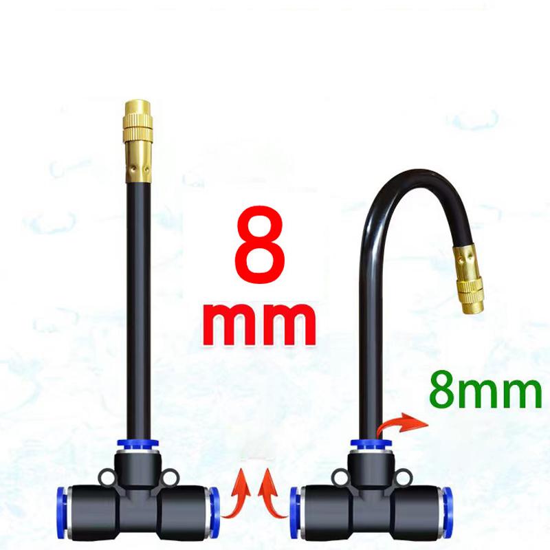 5 Bucăți 20/30Cm Cotitură 360° Duze de Pulverizare din Alamă Conexiune Rapidă 8Mm Irigare Grădină Udare Automată Atomizor Pulverizator Reglabil
