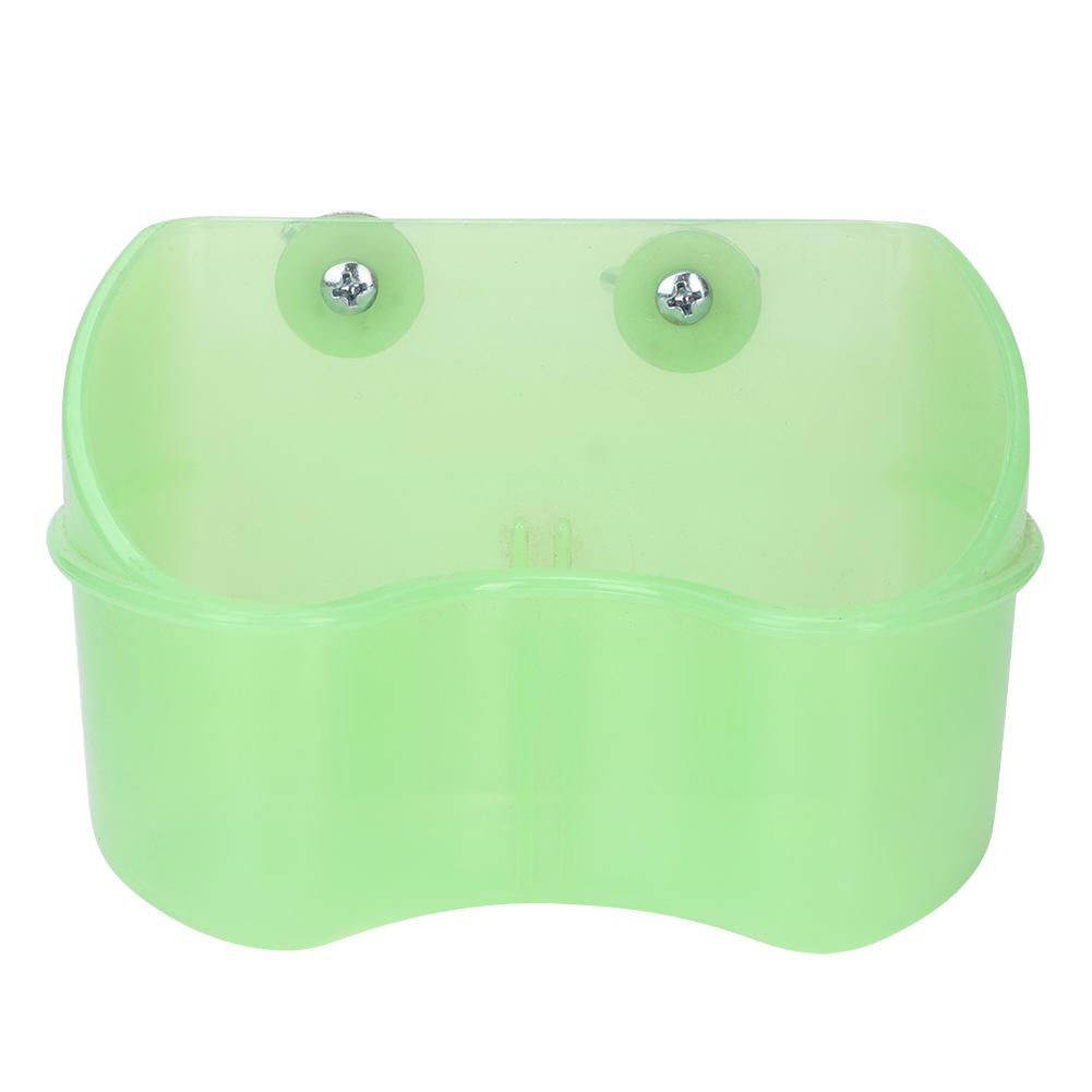 Grüne Papageien Montierbarer Futterspender Fressnapf Futter Wassernapf Becher Vogelspielzeug für Kleintiere Chinchilla