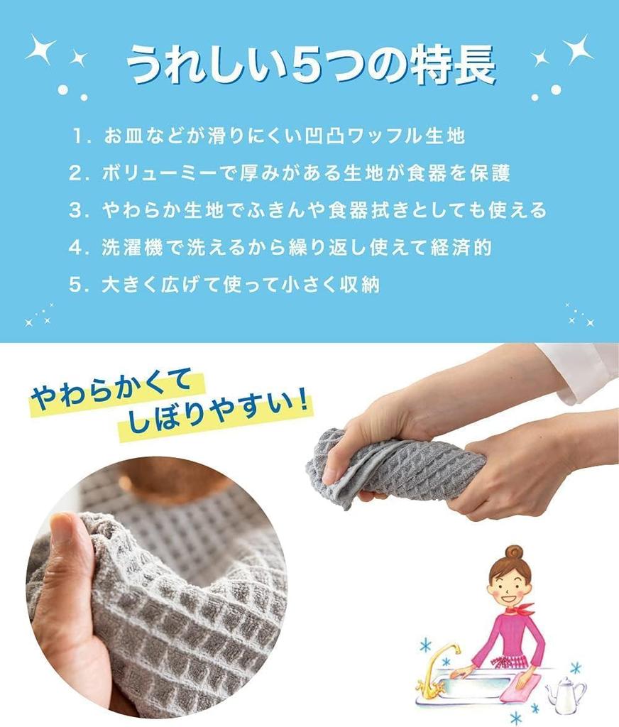 2 pieces Dish drying mat x Dish drying mat Dish draining mat Made in Japan Absorbent Antibacterial Microstar Gray [TEIJIN] (40cm 45cm) Quick-drying
