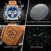 LIGE Men's Multifunctional Waterproof Quartz Watch - Luminous Business Design