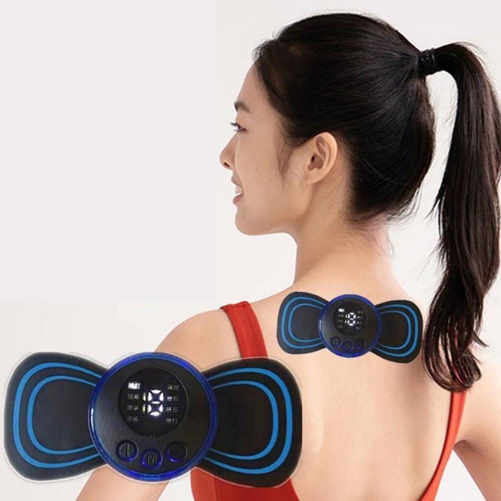 Intelligent Mini Charging Portable Electric Neck Massager Shoulder and Neck Pulse Therapy Instrument Cervical Massage Patch