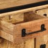 Meuble TV - VIDAXL - Bois massif de manguier - Style industriel - 120 x 30 x 40 cm