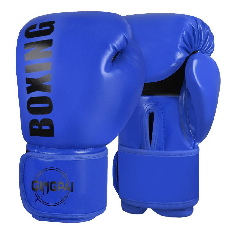 1pair Kick Boxing Gloves for Kids Adult Muay Thai Combat Training Punching Gloves PU Leather MMA Mittens for Fighting MMA