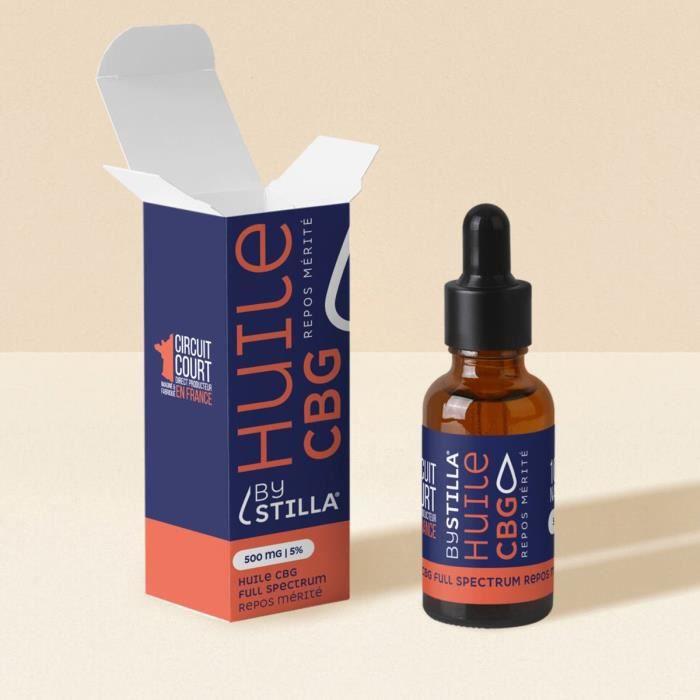 Huile CBD CBG 10% Full Spectrum Choco Noisette Repos Mérité By Stilla