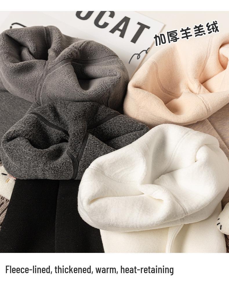 Kids' Winter Bow Cat Leg Warmers - Korean Style Over-the-Knee Socks for Girls