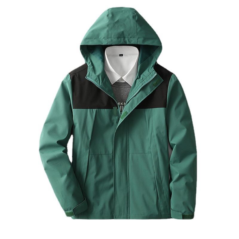 Chaqueta de primavera y otoño para hombre, chaqueta fina informal rígida, cortavientos, chaqueta deportiva para exteriores para hombre