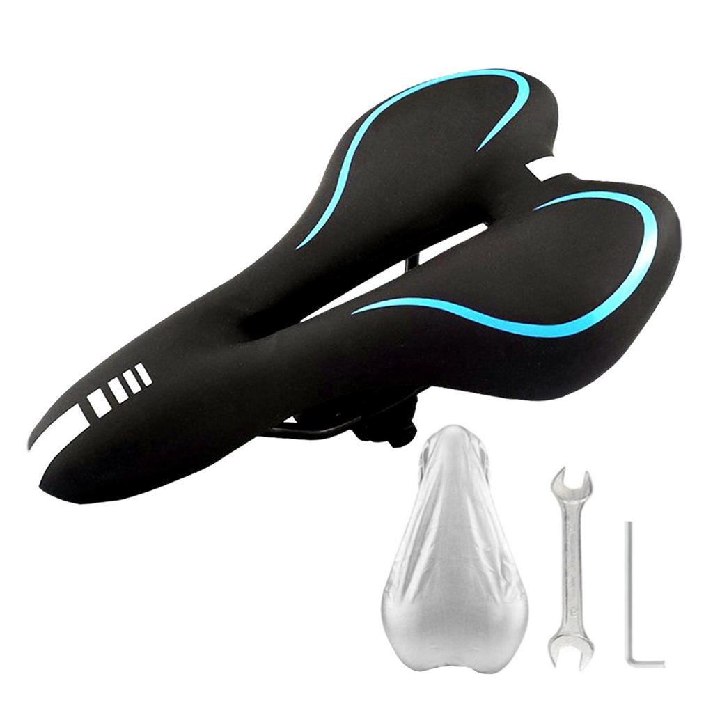 Nonslip Road Bike Saddles Shockproof Wear-Resistant Bicycles Saddles Cycling Cushions Shock Absorption Bike Seats Pad