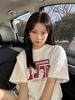 Fat Mm Cotton Rock Team Short-sleeved T-shirt Women's Summer Loose Large Size Design Sense Niche American Trendy T-shirt