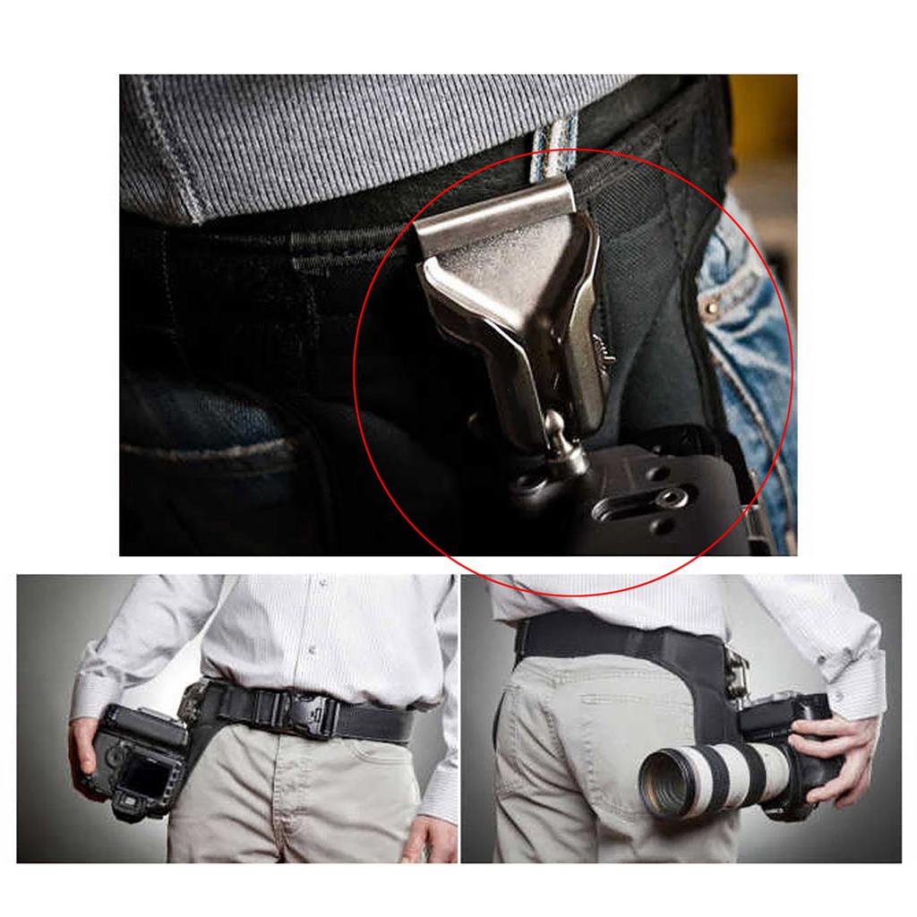 Fibbia Bottone Aggancio Gancio in Lega di Alluminio per Cintura Vita Fotocamera per Cinturino Cintura Vita Fotocamera DSLR