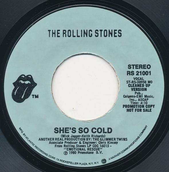 

7inch Record ROLLING STONES - She s So Cold RS21001 ROLLING STONES 1980 US Rock Used