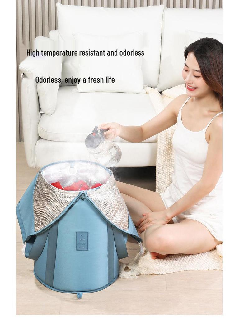 Portable Insulated Folding Foot Bath Bag - Deep Soak Over-Knee Basin for Adults, Perfect for Travel & Home Use