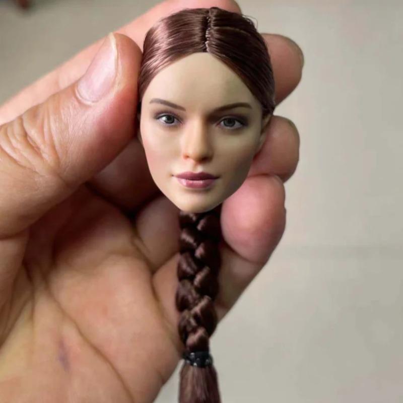

1/6 Russian Female Soldier Head Sculpt suntan skin Fit 12 inch TBLeague Women Action Figure Bodys only head sculpture белый