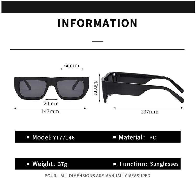 Fashion Luxury Square Sunglasses Women Men Vintage Classic Brand Designer Sun Glasses Travel Driving Lady Man Glasses UV400