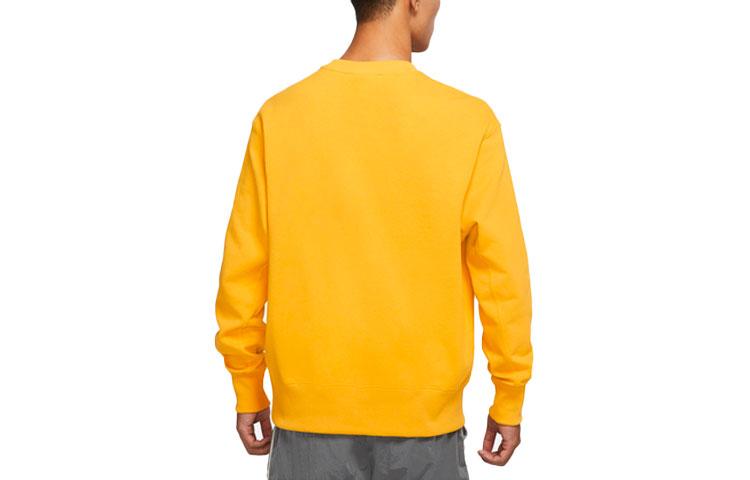 Nike Sweatshirts Men's Yellow Crew Neck Moderate Regular DA0022-713