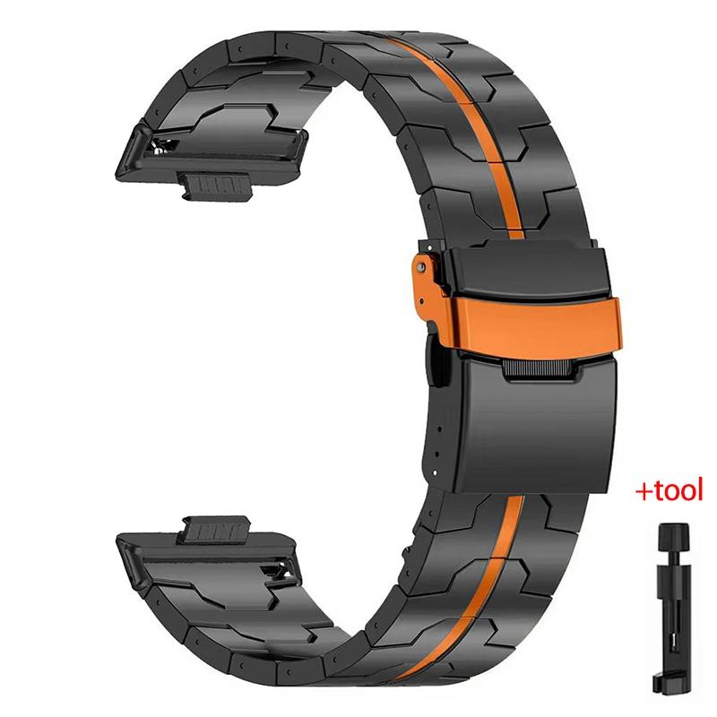 Luxury Stainless Steel Strap For Huawei Watch Fit 3/4/4 pro Titanium Correa Bracelet for Huawei Fit3/Fit2/Fit1 Metal Wristband