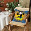 F-Felix The Cat Exquisite Cushion Cover Silky Short Plush Invisible Zipper Dustproof Sofa Pillow Case For Home Decor