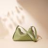 Spring Crossbody Bag, Fashionable and Lightweight Leather Underarm Bag, Hand-woven Niche Design Single-shoulder Bag