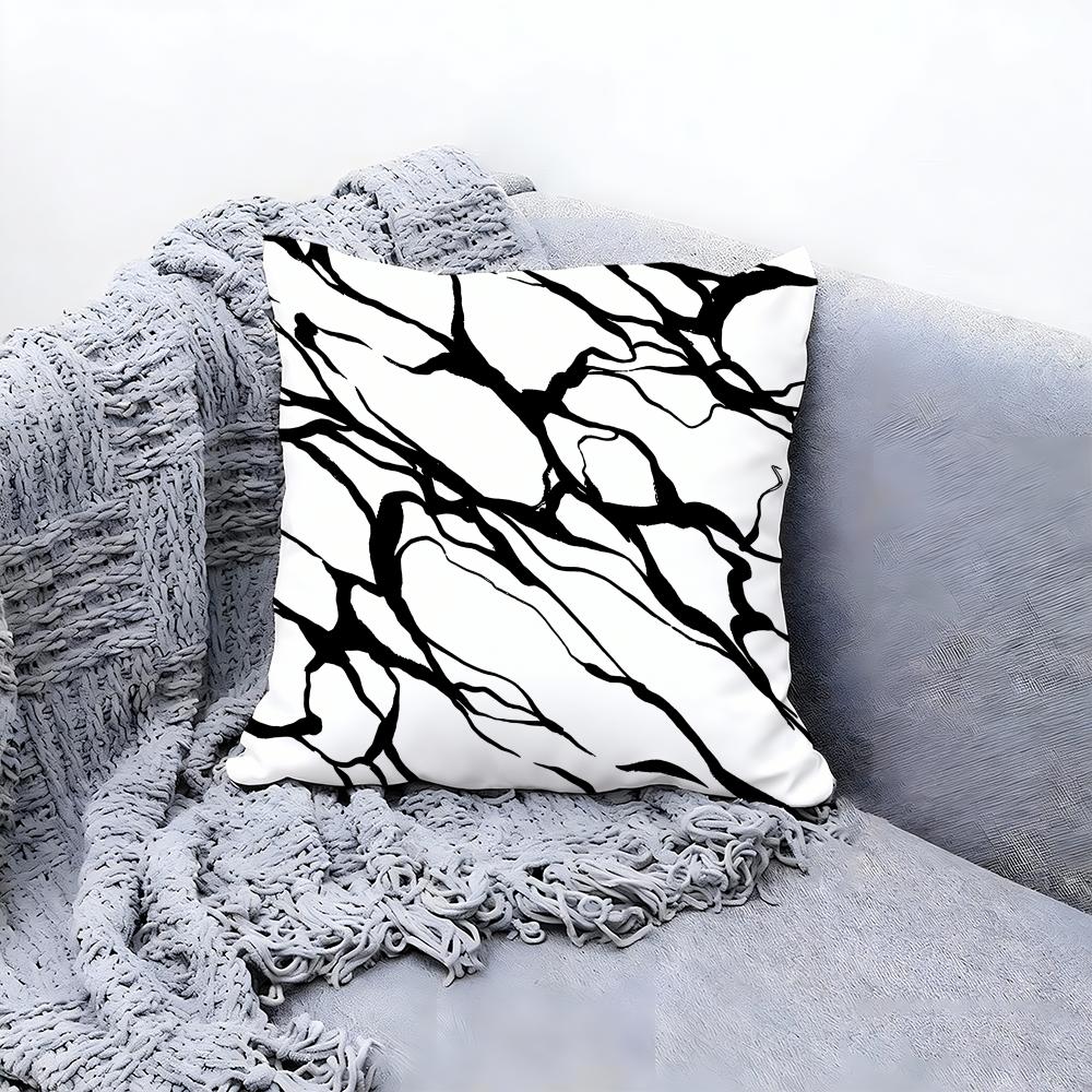 Minimalist Line Art Cushion Cover Premium Comfort Reversible Pillow Cove Two In One Design for Any Room Car Interior