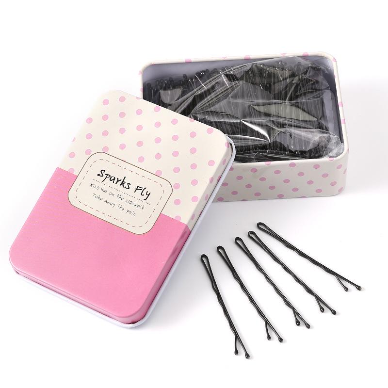 Einzelne schwarze Haarnadel für Pony und Hochsteckfrisuren