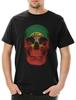 Classic Portugal Skull Flag Men's T-Shirt Skull Skull Banner Flag
