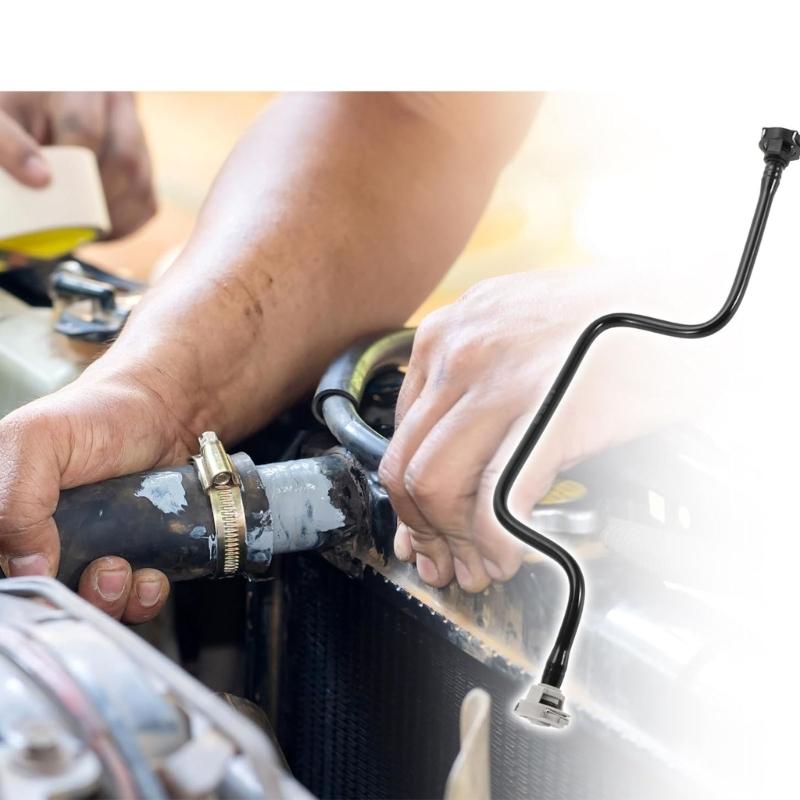 Radiator Overflow Hose Reservoir Line Pipe For 2.0L Engines 2011 2012 Models 8R0121081M ABS Construction