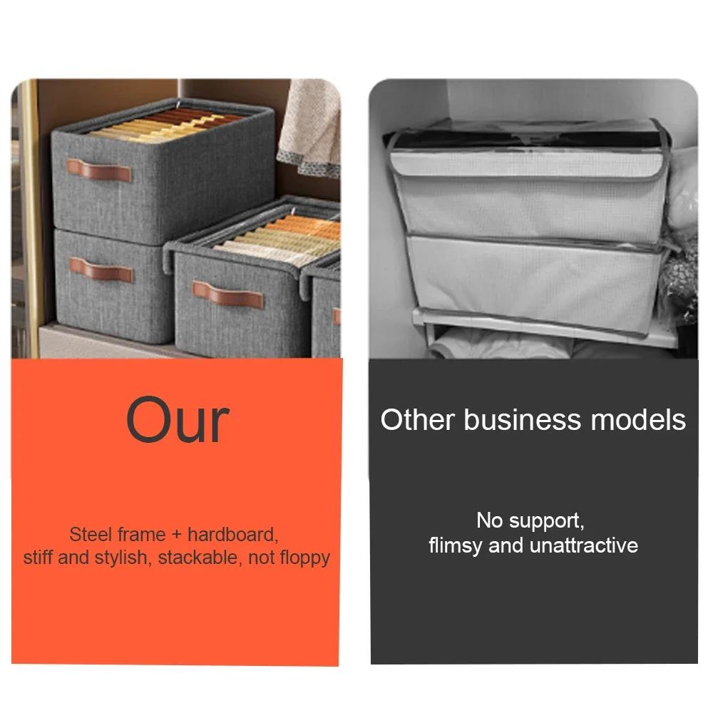 1PC Cationic Closet Organizer with Lid Dustproof Clothes Storage Household Dormitory Storage Cabinet Storage