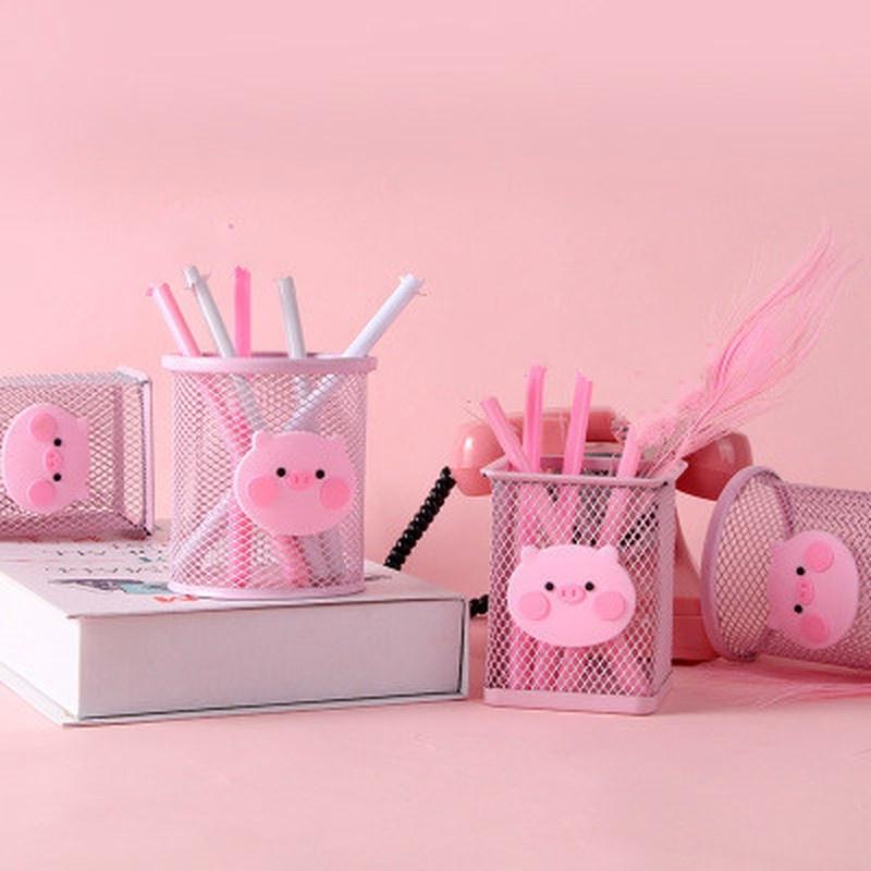 1PC Storage Organizer Cute Pen Case Pencil  Container Stationary Pen Holders