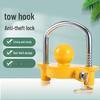Aluminum Alloy U-Shaped Tow Hook Anti-Theft Lock for Cars, Yachts, RVs, and Ball Covers