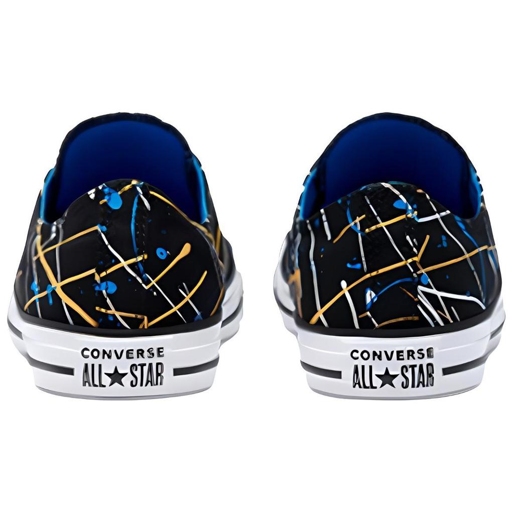 Converse Chuck Taylor All Star Comfortable Low Top Canvas Shoes Unisex Sneakers Black Yellow 170810C