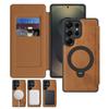 KEYSION Leather Flip Wallet Case for Samsung Galaxy S25 S26 Ultra 5G S26+ S25 FE Card Slots Magnetic 360 Ring Stand Phone Cover