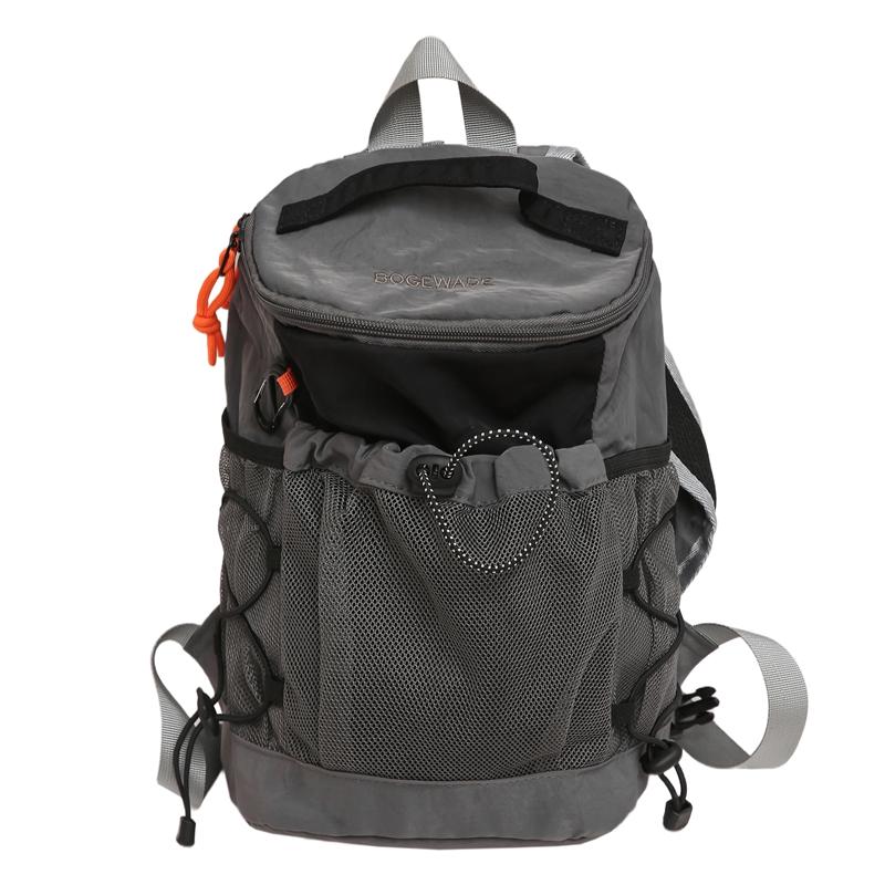 Outdoor Sports Bag Unisex Contrast Color Stitching Backpack Lightweight Travel Backpack