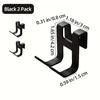 1pc Heavy Duty No Drill Bathroom Hooks - Metal Wall-Mounted Anti-Rust Storage Hooks for Hanging Baskets, Razors, Shower Sponge Boxes