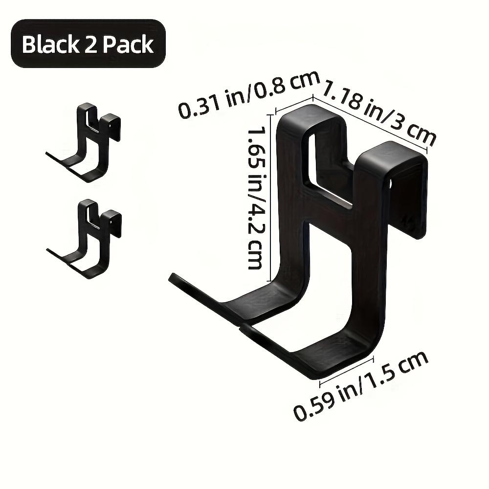 1pc Heavy Duty No Drill Bathroom Hooks - Metal Wall-Mounted Anti-Rust Storage Hooks for Hanging Baskets, Razors, Shower Sponge Boxes