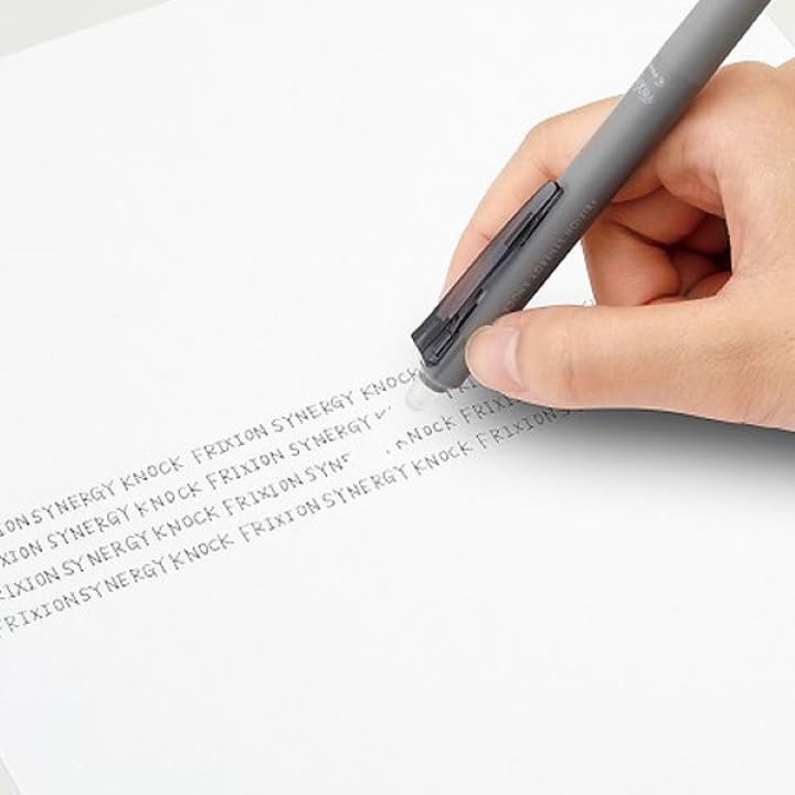 Pilot Frixion Synergy Knock Gel Ink Ballpoint Extra x 3 pens Pen, 0.3mm Fine, Blue-Black, LFSK-13-BB