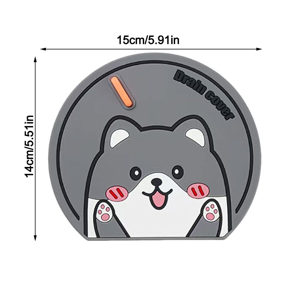 Cartoon Sewer Floor Drain Cover Anti Odor Anti-blocking Sewer Sealing Silicone Mat Anti-insect Deodorant Cover