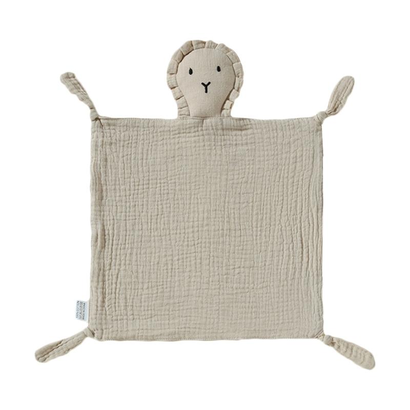 

Wiping Towel Saliva Towel Cotton Soothe Appease Towel Comforter Lion Doll Comfort Scarf Nursing Cuddling Blanket 10x10in легкие хаки