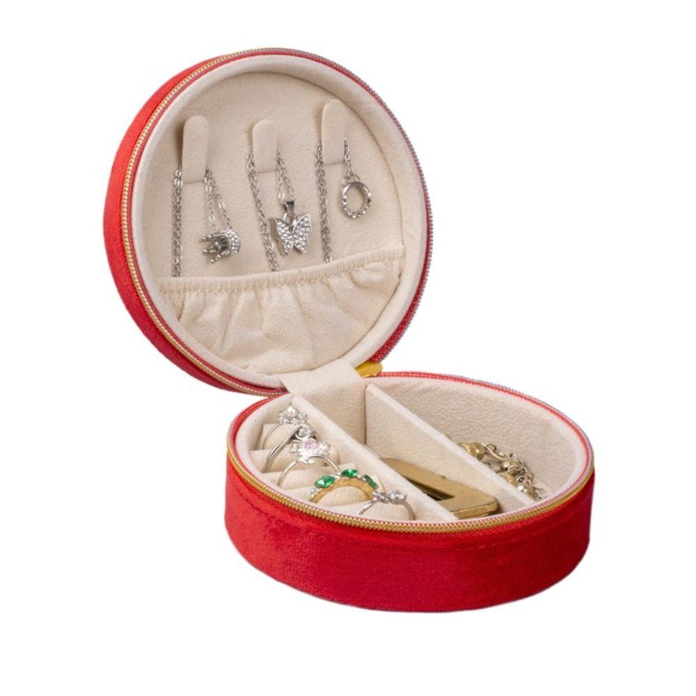 

Velvet Jewelry Packing Bag Multi-function Jewelry Organizer Earring Storage Case Jewelry Holder Mini Ring Display Box Gift красный
