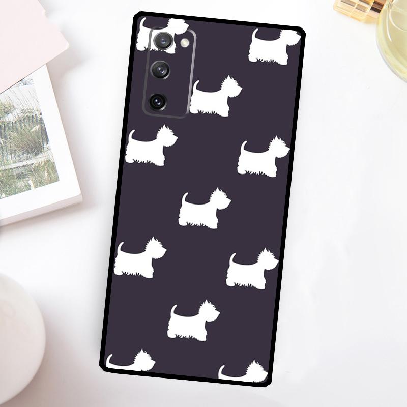 West Highland Terrier Westie Case For Samsung Galaxy S24 S23 S22 Ultra S21 S20 FE Note 10 Plus Note 20 S8 S9 S10 Cover