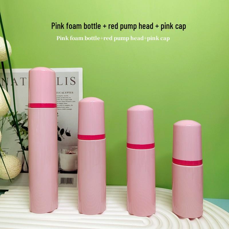 60ml Pink Travel Foaming Intimate Mousse Dispenser Bottle for Eyelash Cleanser